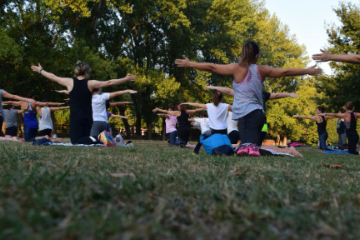 Senior students participating in a wellbeing retreat at Woodhouse